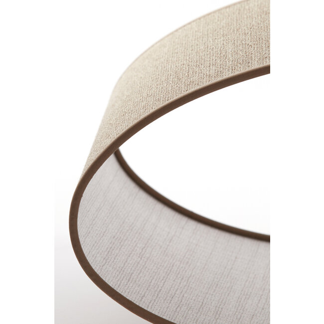 Light en Living Kap ovaal recht smal 58-24-32 cm CADEN beige