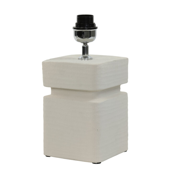 Light en Living Lampvoet 16x16x32 cm AMTA keramiek crème