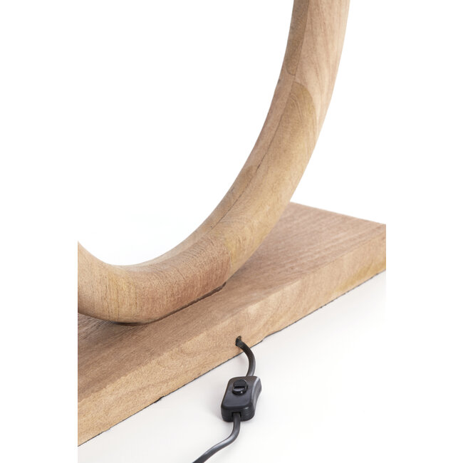 Light en Living Lampvoet 41x13x44 cm NUBIA hout mat naturel