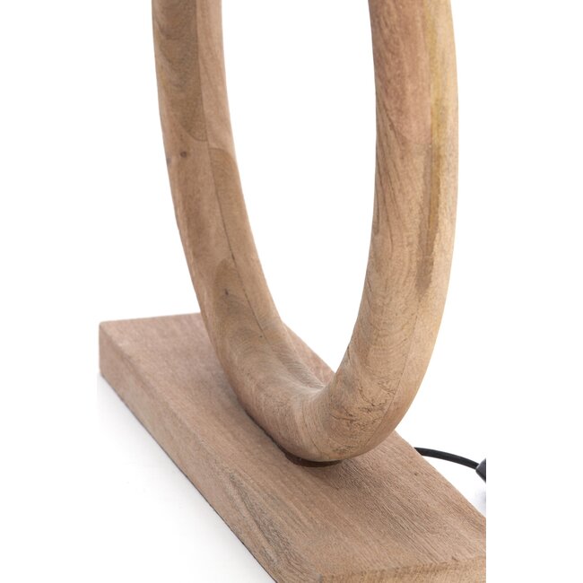 Light en Living Lampvoet 51x13x54 cm NUBIA hout mat naturel
