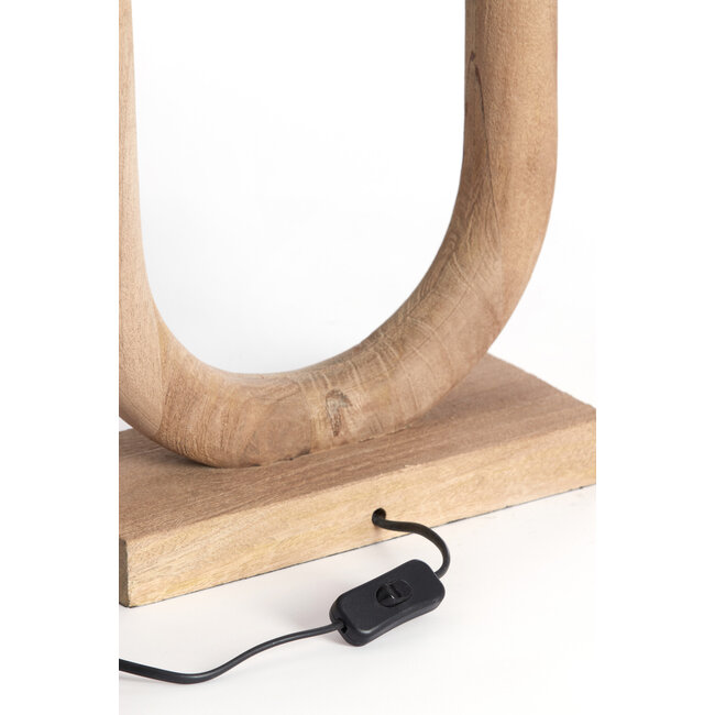 Light en Living Lampvoet 30x12x59 cm PACECO hout mat naturel