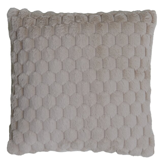 Light en Living Kussen 45x45 cm VIENNE velvet beige