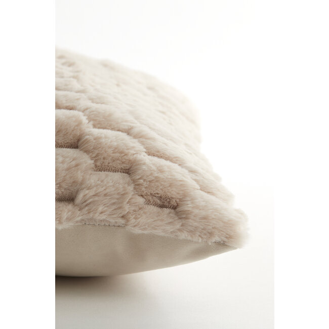 Light en Living Kussen 45x45 cm VIENNE velvet beige