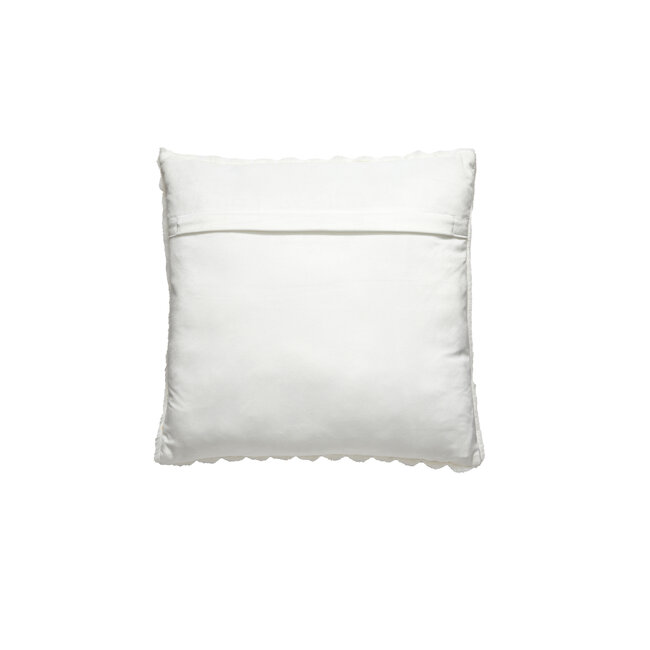 Light en Living Kussen 45x45 cm VAJEN velvet crème