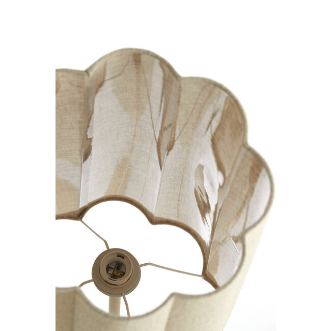Light en Living Vloerlamp Ø30x165 cm FRINGE naturel+crème