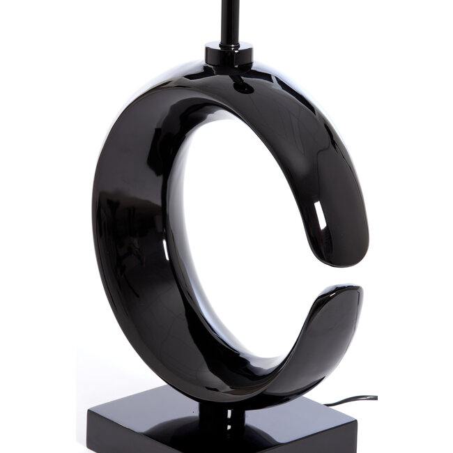 Light en Living Lampvoet 37x20x60 cm MAAN glanzend zwart