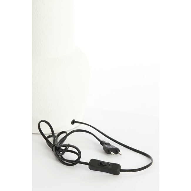 Light en Living Lampvoet Ø19,5x47 cm MATARAM keramiek mat crème