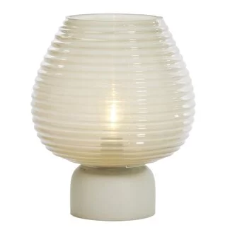 Light en Living Tafellamp LED Ø22x27 cm ALENNA glas groen grijs