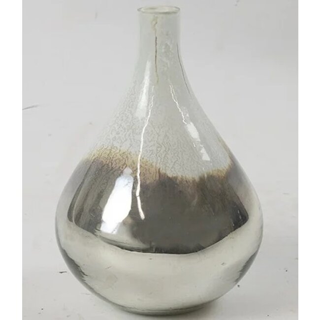 Countryfield Vaas no3 Caryn wit/zilver