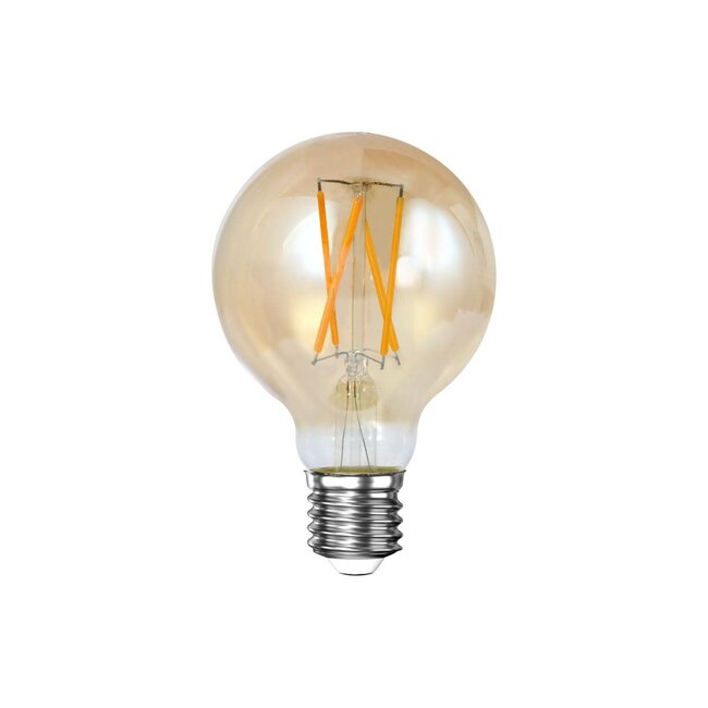 WoonStijl Lichtbron LED [G70] filament bol Ø7 Amberkleurig glas (8465)