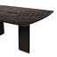 PTMD Eettafel Liber mango zwart gouden poot 200 cm