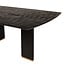 PTMD Eettafel Liber mango zwart gouden poot 240 cm