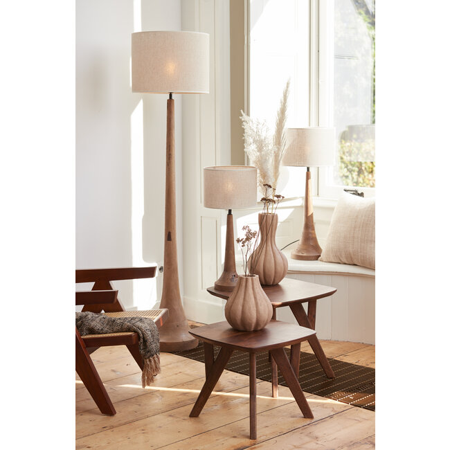 Light en Living Lampenkap cilinder 30-30-21 cm BRESKA parel wit