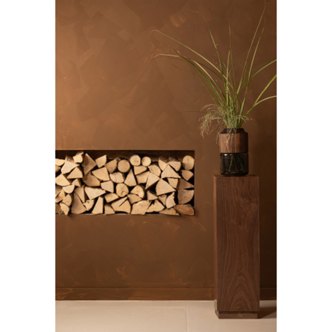 Woood Enid Plantenstandaard Hout Walnoot