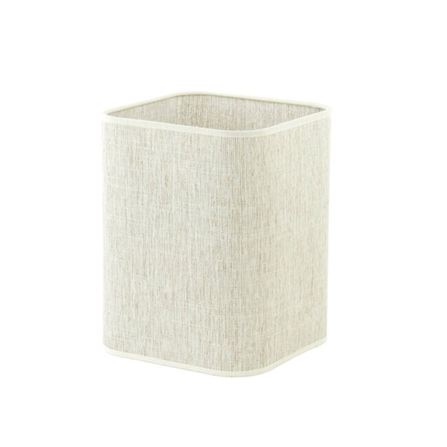 Light en Living Lampenkap vierkant rond hoog 20-20-26 cm BRESKA parel wit