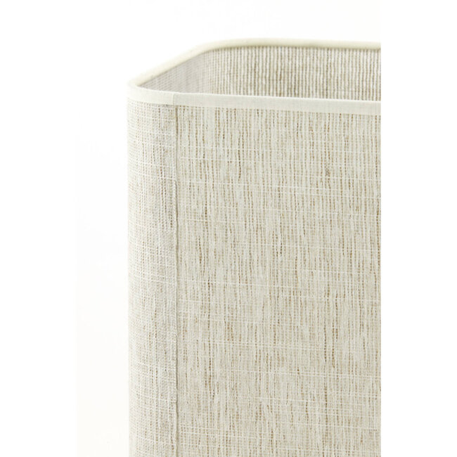 Light en Living Lampenkap vierkant rond hoog 25-25-30 cm BRESKA parel wit