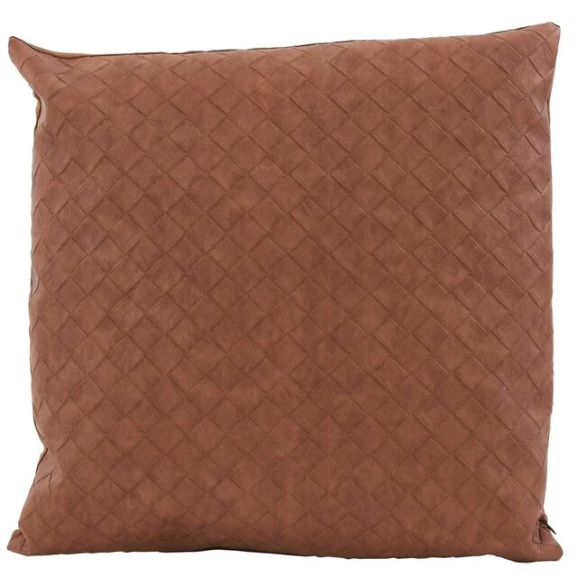 Light en Living Kussen 43x43 cm COURO cognac