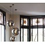 Light en Living Hanglamp MEDINA antiek brons met smoke glas - 2 maten