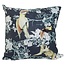 Light en Living Kussen 45x45 cm DAINTREE print zwart-groen