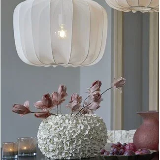 Light en Living Vaas deco Ø38x23 cm PHYLIA crème