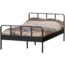 Woood Mees Bed Twijfelaar Metaal Zwart 120x200cm