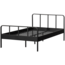 Woood Mees Bed Twijfelaar Metaal Zwart 120x200cm
