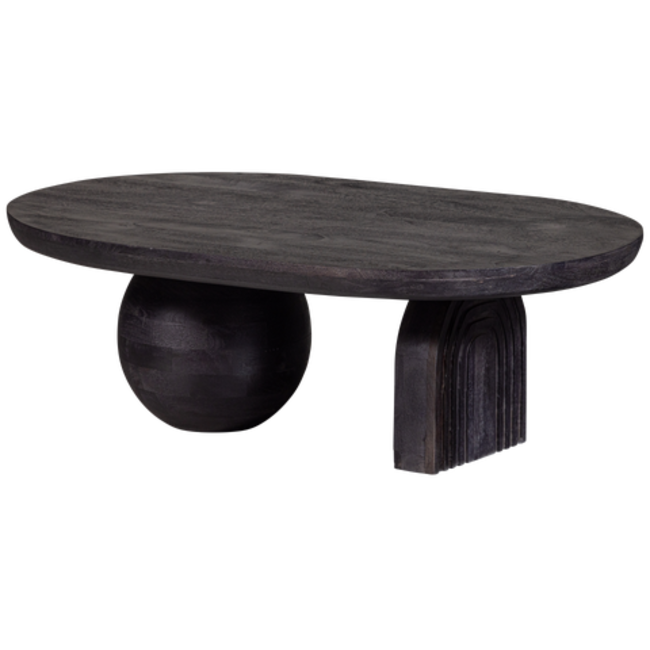 Woood Steppe Salontafel Mango Hout Zwart