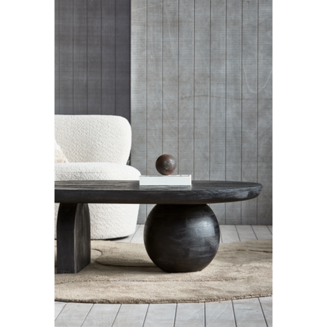 Woood Steppe Salontafel Mango Hout Zwart