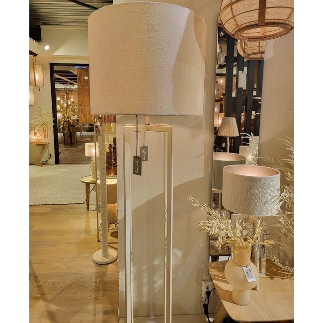 Light en Living Lampenkap cilinder 50-50-38 cm LIVIGNO eiwit