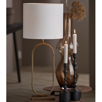 Light en Living Lampenkap cilinder 35-35-30 cm LIVIGNO eiwit