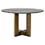 Richmond Interiors  Eettafel Collada 130Ø zwart goud