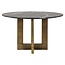 Richmond Interiors  Eettafel Collada 130Ø zwart goud