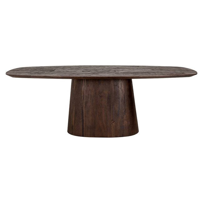 Richmond Interiors  Eettafel Alix Deens ovaal 230 donkerbruin