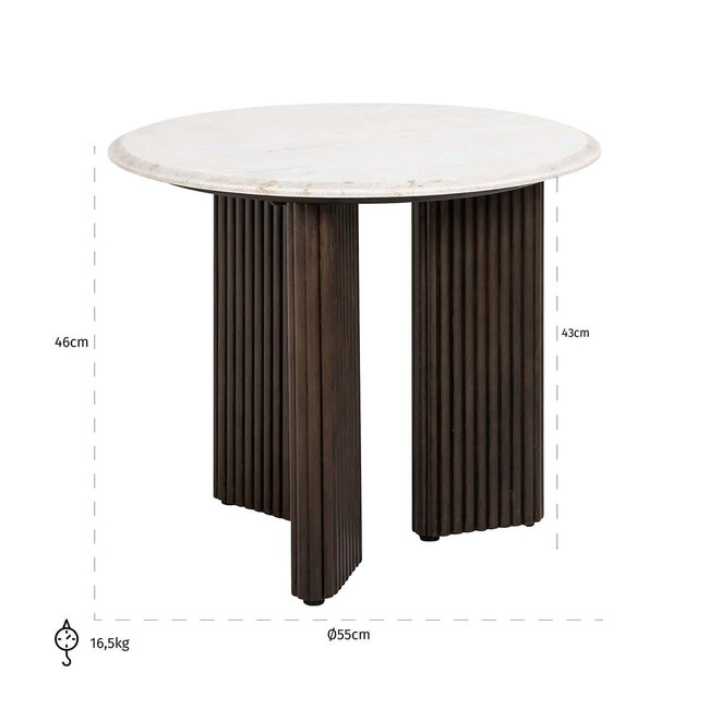 Richmond Interiors  Bijzettafel Mayfield 55Ø