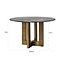 Richmond Interiors  Eettafel Collada 130Ø zwart goud