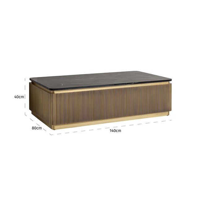 Richmond Interiors  Salontafel Ironville goud
