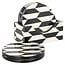 Richmond Interiors  Onderzetters Jula zwart / wit