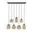 WoonStijl Hanglamp 4+3 stripe glass horizontal