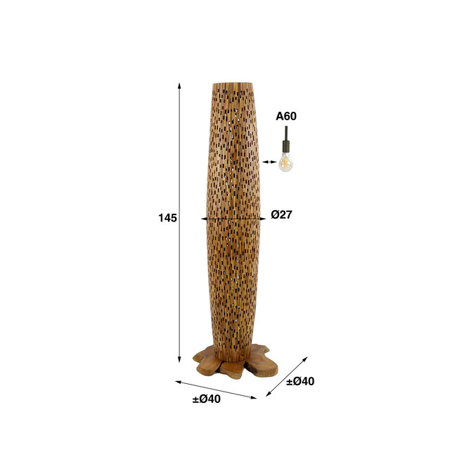 WoonStijl Vloerlamp Bars M
