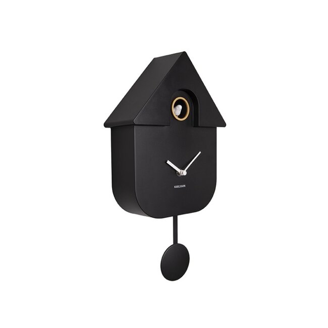 Karlsson Klok Modern Cuckoo - Zwart
