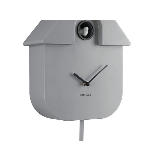 Karlsson Klok Modern Cuckoo - Grijs
