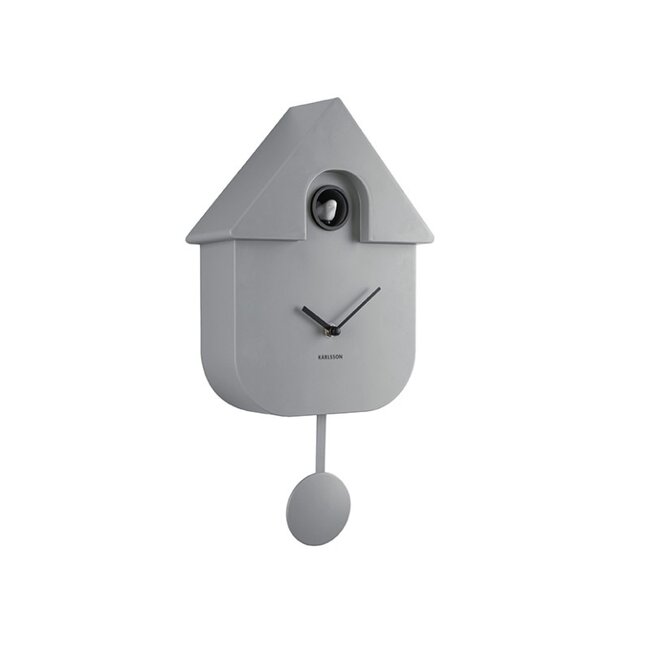 Karlsson Klok Modern Cuckoo - Grijs