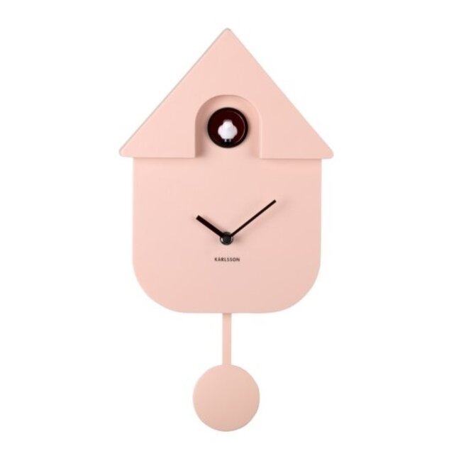 Karlsson Klok Modern Cuckoo - Licht roze