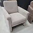 WoonMax Fauteuil Portland rug laag stof Art beige showroommodel