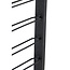 Light en Living Wijnrek 8 flessen 40x6x120 cm SORRENTO hout zwart+zwart