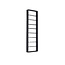 Light en Living Wijnrek 8 flessen 40x6x120 cm SORRENTO hout zwart+zwart