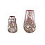 PTMD Vaas Xamery rood dik glas vase bubble waves L