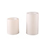 PTMD Led buiten kaars smooth top Cream L