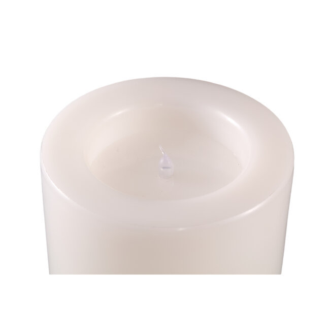 PTMD Led buiten kaars smooth top Cream L