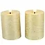 Countryfield Stompkaars Lyon Led Ø 5 cm goud set van 2